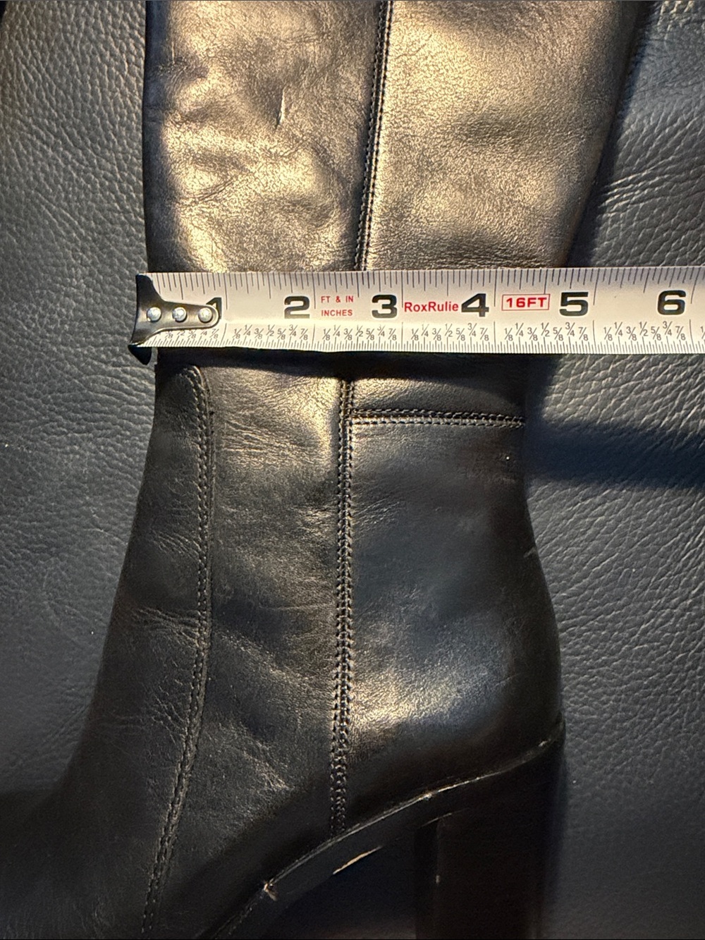 Louise et Cie Navaria Black Leather Black Over The Knee Boots size 6 36 Riding - Picture 4 of 14